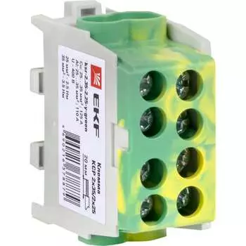 Распределительная клемма EKF КСР PROxima ksr-2.35-2.25-y-green