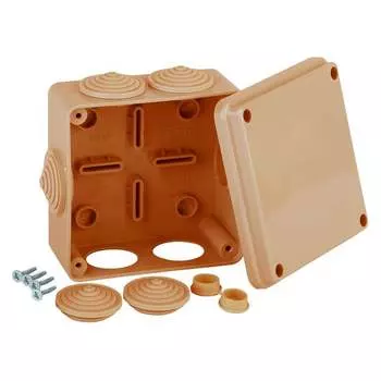 Распределительная коробка для открытой проводки Рувинил 67050НГ-10-03