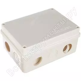 Распределительная коробка epplast оп 150x110x70 мм, белая, 10 выходов, 6 гермовводов, ip 54, 210301