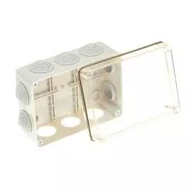 Распределительная коробка gusi electric 150х110х70 10 муфт д32, прозрачная крышка на винтах с3в1510 п евро