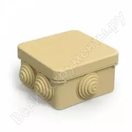 Безгалогенная распределительная коробка для открытой проводки Промрукав HF 40-0210-1001