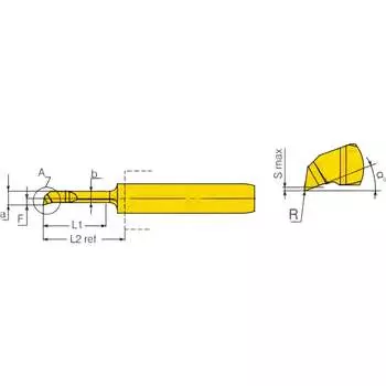 Расточной резец UARGUS VHM MC430BCR15L20R VBX 14 236 510