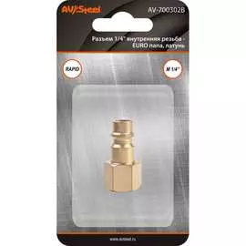 Разъем AV Steel AV-700302B