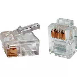 Разъем Hyperline PLUG-6P6C-P-C2-100 49378