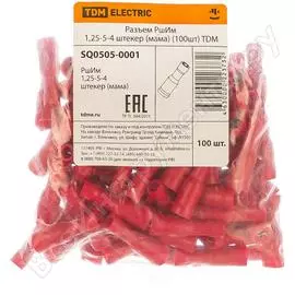 Разъем TDM ELECTRIC РшИм 1,25-5-4 SQ0505-0001