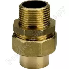 Разъемное соединение viega бронза-латунь с переходом на резьбу dn 28х1" нр 103996