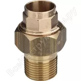 Разъемное соединение viega бронза-латунь, с переходом на резьбу dn 35х1 1/4" нр 220839