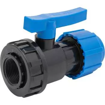 Разъемный компрессионный кран Политэк ТПК-АКВА 554222501