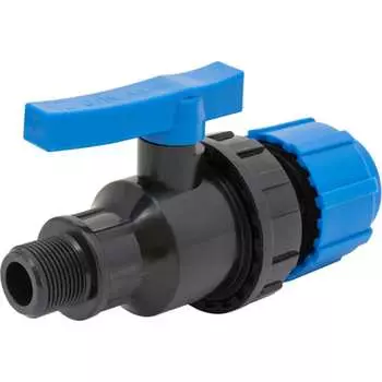 Разъемный компрессионный кран Политэк ТПК-АКВА 553223201