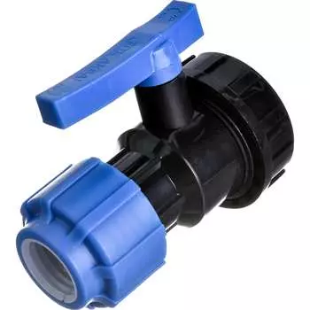 Разъемный компрессионный кран Политэк ТПК-АКВА 554222534