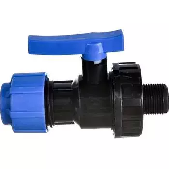 Разъемный компрессионный кран Политэк ТПК-АКВА 553222534