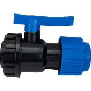 Разъемный компрессионный шаровой кран Политэк