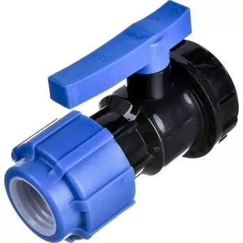 Разъемный компрессионный кран Политэк ТПК-АКВА 554223234