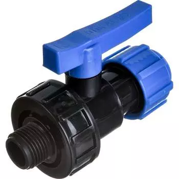 Разъемный компрессионный кран Политэк ТПК-АКВА 553222012