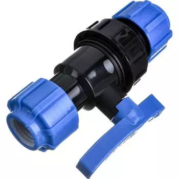 Разъемный компрессионный кран Политэк ТПК-АКВА 555220020