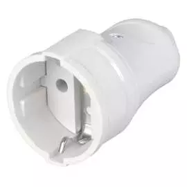 Разборная прямая розетка IEK