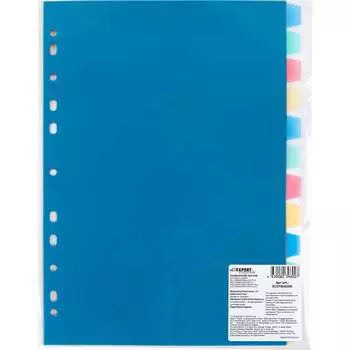 Разделитель листов Expert Complete A4, ассорти, пластиковый, Classic EC270040206 706117