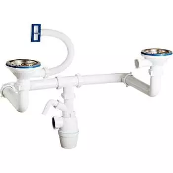 Разноуровневый двойной бутылочный сифон ORIO А-43592