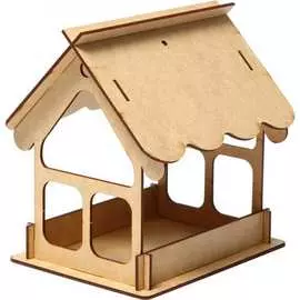 Разобранная кормушка для птиц Greengo Домик 7602379