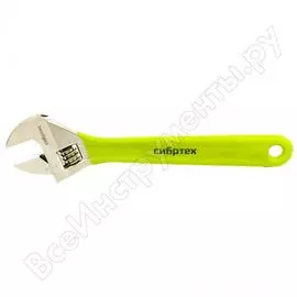 Никелированный разводной ключ СИБРТЕХ 15528