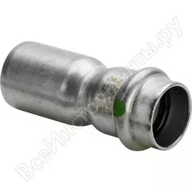 Редукционная вставка viega sanpress inox, с sc-contur, нержавеющая сталь, 42х28 мм 436322