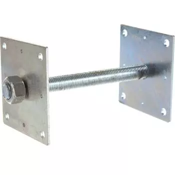 Регулировочная стойка-анкер ЗУБР 140х140х250ммхМ24 310266-140