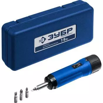 Регулируемая динамометрическая отвертка ЗУБР Профессионал 64015