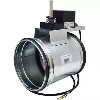 Регулирующая круглая заслонка TECHNO TKD160-02DN 550162