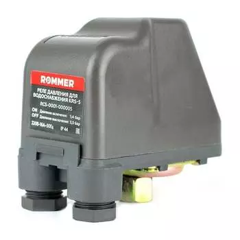 Реле давления для водоснабжения ROMMER KRS-5, 1/4", с накидной гайкой RCS-0001-000005