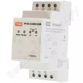 Реле контроля напряжения tdm рн 05-3х400/230в sq1504-0009