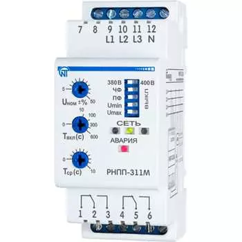 Реле напряжения перекоса и последовательности фаз НовАтек-Электро РНПП-311М-24V 3425602311