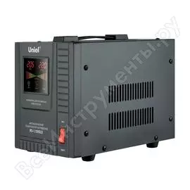 Релейный однофазный напольный стабилизатор напряжения uniel rs-1/500ls 70-275 в, 500ва 9496
