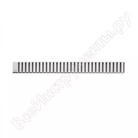 Решетка для душевого лотка alca plast нержавеющая сталь, 1150х60х20 line-1150l 025-1108