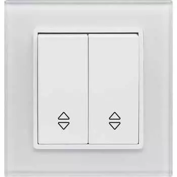 Реверсивный двухклавишный выключатель Vesta Electric Exclusive White FVK050106BEL