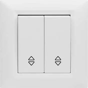 Реверсивный двухклавишный выключатель Vesta Electric Roma FVK010103BEL