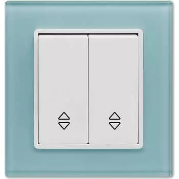 Реверсивный двухклавишный выключатель Vesta Electric Exclusive Blue FVK050106SIN