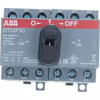 Реверсильный рубильник ABB OT25 F3C 1SCA104863R1001