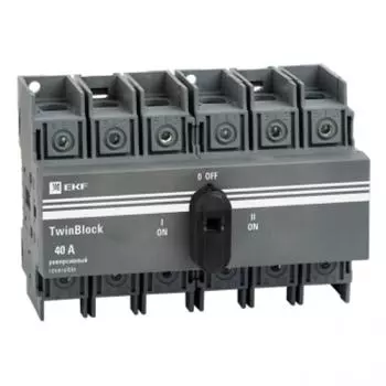 Реверсивный рубильник EKF TwinBlock tb-s-40-3p-rev