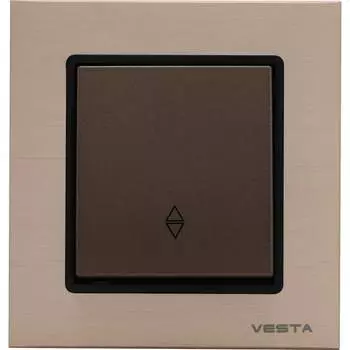 Реверсивный выключатель Vesta Electric Exclusive Champagne Metallic FVK050206BSH