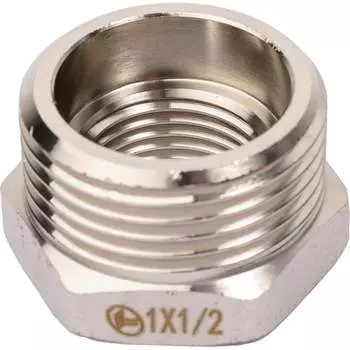 Резьбовая латунная футорка DOUBLE-LIN LL6033 (1"x1/2")