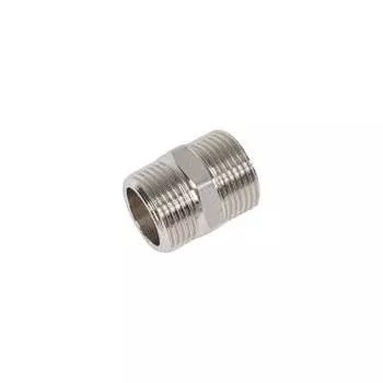 Резьбовой латунный ниппель DOUBLE-LIN LL6020 (3/4")