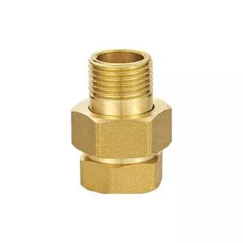 Резьбовой латунный прямой сгон американка DOUBLE-LIN LL6035 (3/4")