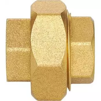 Резьбовой латунный прямой сгон американка DOUBLE-LIN LL6023 (1/2")