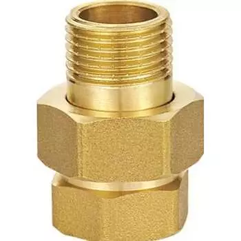 Резьбовой латунный прямой сгон американка DOUBLE-LIN LL6035 (1 1/2")