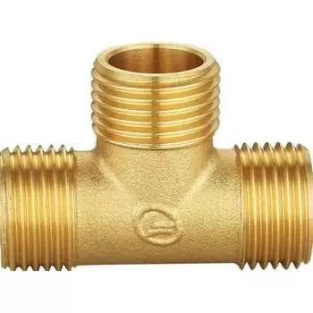 Резьбовой латунный тройник DOUBLE-LIN LL6135B (1/2")