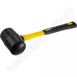Резиновая черная киянка с фибергласовой ручкой 230г stayer professional 2054-40