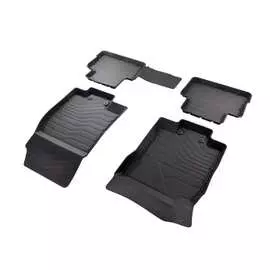 Резиновые коврики в салон для Nissan Qashqai II RUS 2014- г.в. SRTK
