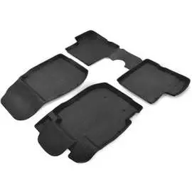 Резиновые коврики в салон Nissan Terrano 2WD/4WD 2014-2016 SRTK