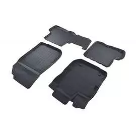 Резиновые коврики в салон Renault Sandero II 2014- низкий борт SRTK