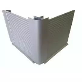 Рифленый алюминиевый кухонный цоколь ООО ДЕКОПЛИНТ матовый 2м Кухонный цоколь Венза 2 м